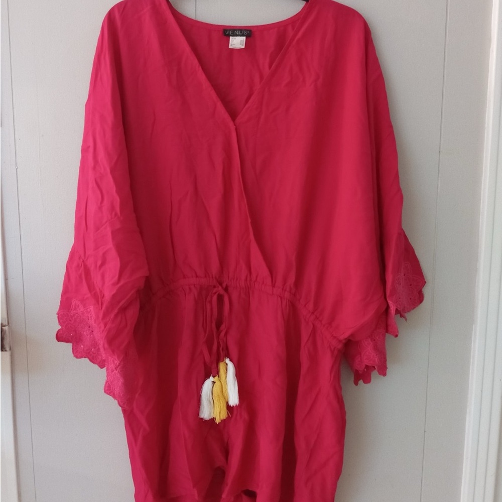 VENUS Red Cover-Up with Tassels
